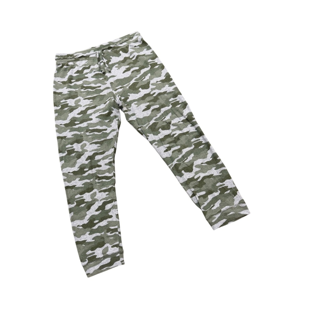 Old Navy Thermal Joggers Womens Large Camo Waffle Knit Lounge Y2K Military